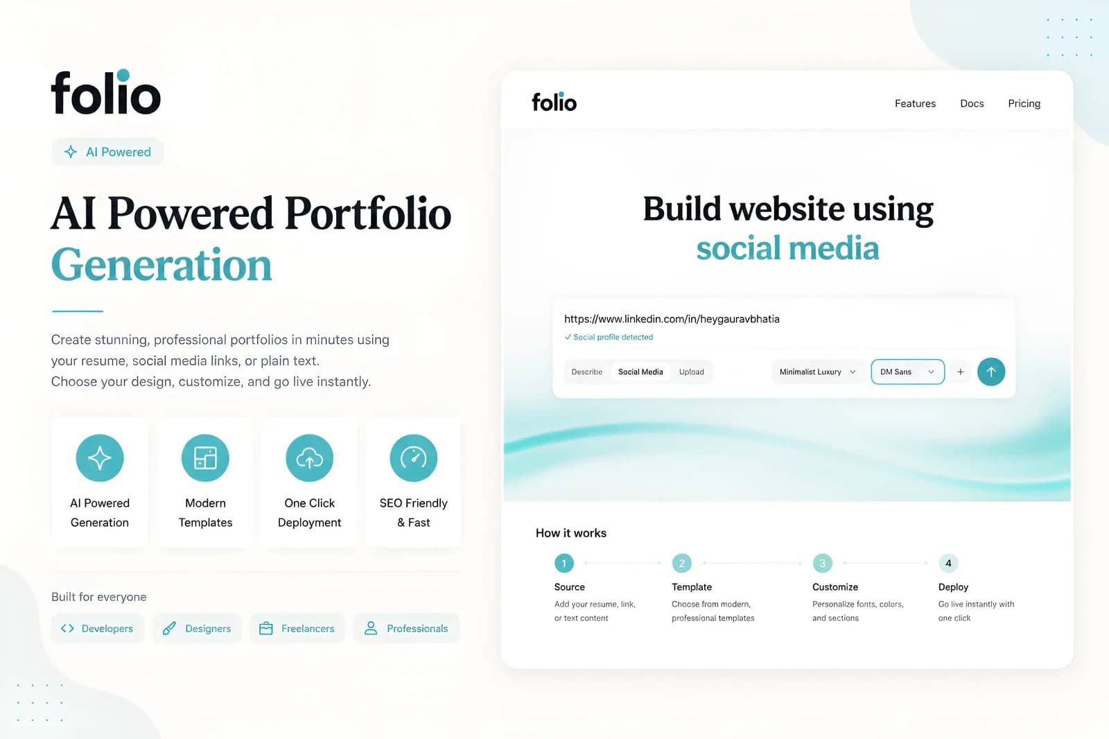 AI Website Builder — Folio